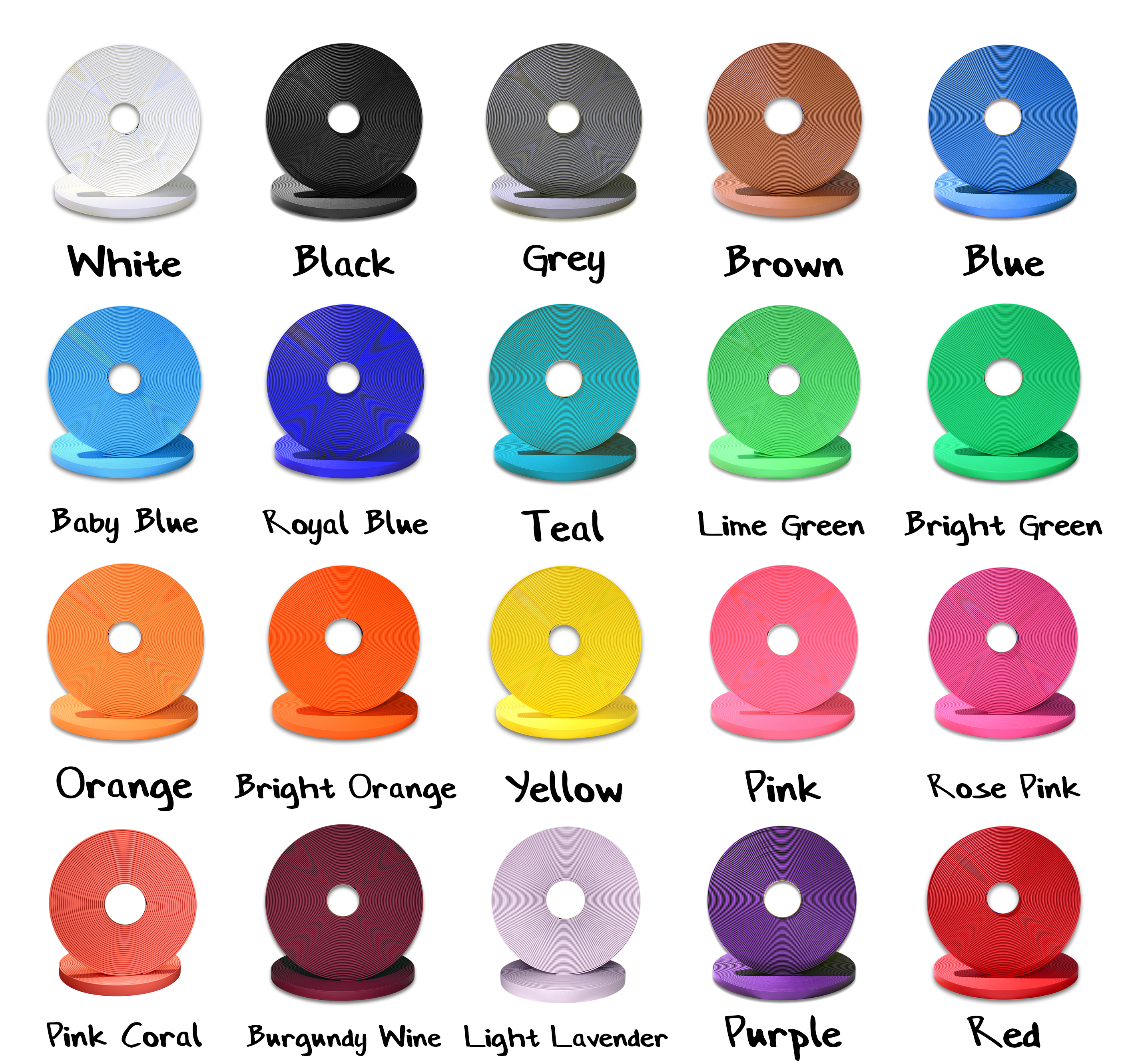 1/2" BioThane® Loop (14") with new double slider (20+ Colors)